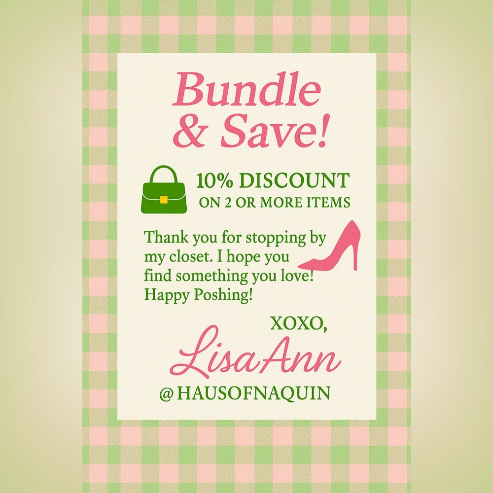 Bundle & Save! Bundle 2 or more items = 10% off!